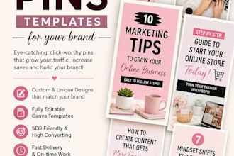 design custom pinterest pin templates for your brand