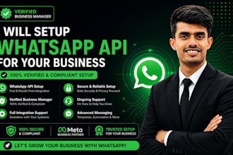 setup verified whatsapp business manager  whatsapp API