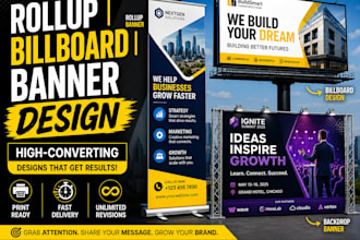 design rollup banner retractable banner signage billboard design backdrop banner