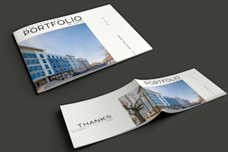 design professional architectural portfolio, cv or architecture portfolio