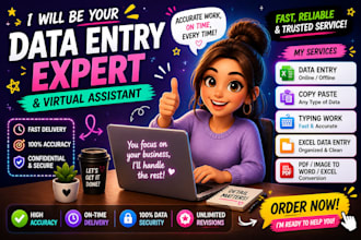 virtual assistant for data entry and admin tasks