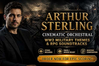 compose cinematic orchestral music ww2 military themes and rpg game soundtracks