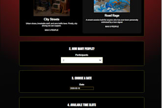build a custom booking or ticketing system for your business