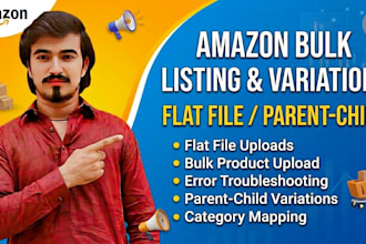 create or fix amazon variation listing issues via flat file