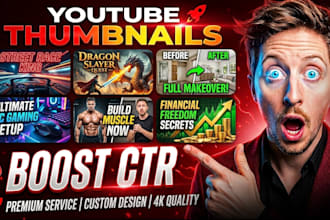 custom youtube thumbnail design