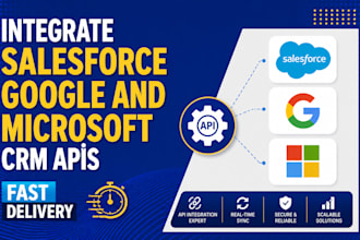 integrate salesforce google and microsoft CRM apis