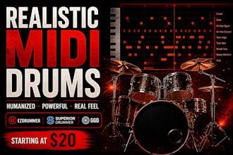 program realistic midi drums for your song