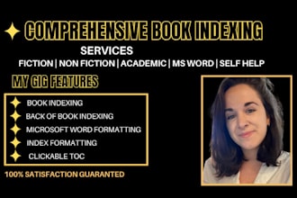 create an index for your book