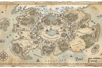 draw fantasy world map illustration rpg map game map city site google map