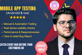 test your mobile app for bugs, usability and performance