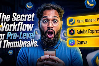 design custom youtube thumbnails for gaming, tech and business videos