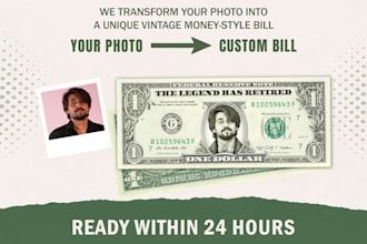 add your photo and info on one play money