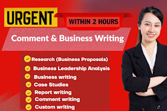 do urgent business leadership, organizational behaviour web and comment writing