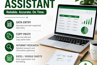 do accurate data entry and internet research