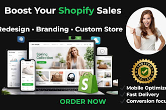 shopify redesign, custom shopify store, one product store, branded shopify store