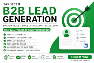 do  b2b lead generation linkedin leads email list building and sales lead