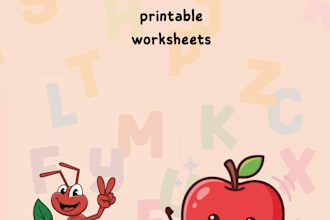 custom, ready to use english  math and arabic worksheets