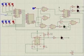 design alu, counters, registers and logic circuits