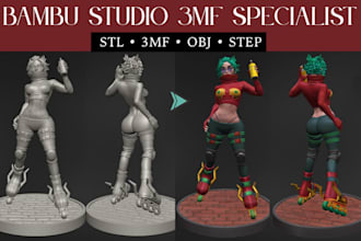 color your 3d model convert stl to 3mf split parts convert 2d to 3d print