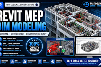 do revit bim model, clash detection drafting, revit architecture, shop drawing