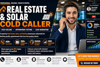 do real estate solar cold calling and appointment setting