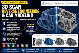 do 3d scan reverse engineering solidworks hard  surface 3d printing onshape stl