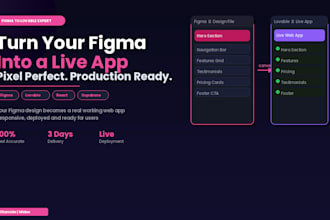 convert your figma design or website into a lovable web app