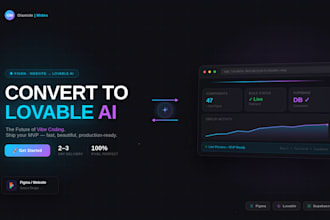 convert your website or figma to lovable ai for easy editing