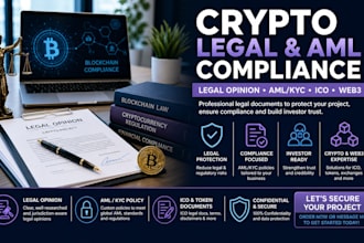 prepare legal opinion, crypto compliance documents, crypto project, aml, ico