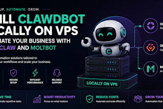 clawdbot locally on vps, automate your business with open claw and moltbot