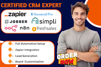 setup freshsales resimpli housecall pro n8n workflow jobber zapier ai automation