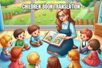translate your kids story or picture book into french and spanish