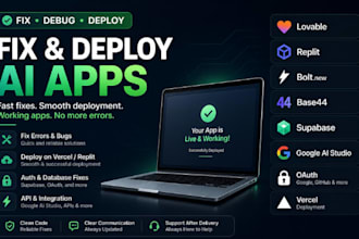 fix deploy lovable replit supabase google ai studio base44 bolt v0 oauth vercel