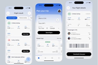 develop ai trip planner app, hotel booking app, flight booking app, tourism app