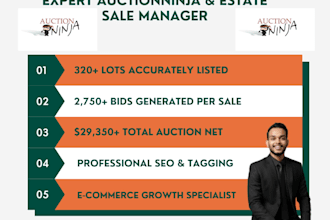 be your expert auctionninja and estate sale manager