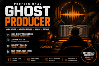 ghost produce afro house, melodic techno, house or techno track