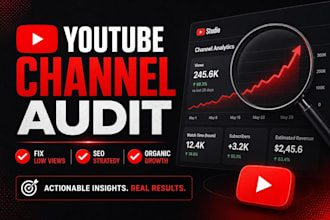 fix low views on your youtube channel with full growth audit
