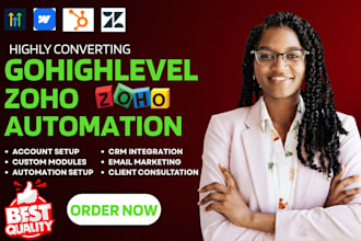 automate gohighlevel  automation zoho webflow hubspot zendesk zapier integration
