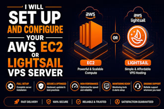 set up and configure your AWS ec2 or lightsail vps server