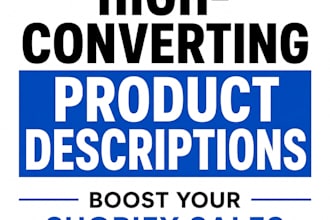 escribiré descripciones de productos para tu tienda