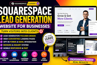 build squarespace lead generation website for businesses