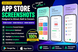design converting app screenshot for google play store ios android and app store