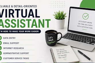 be your virtual assistant for admin tasks