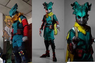 custom cosplay creation full wearable anime costume armor fantasy prop design