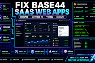 fix, deploy lovable replit bolt supabase vo vercel base44 saas web app windsurf