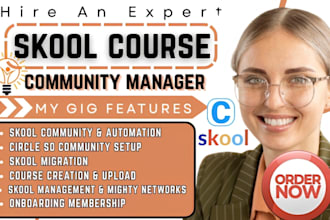 set up your skool community ,course platform ,and membership coaching system
