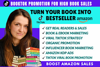 viral tiktok book marketing ebook promotion boost amazon kdp book sales booktok
