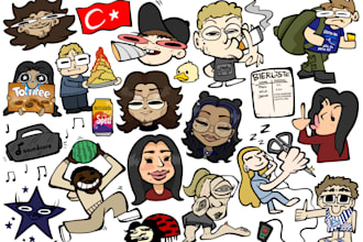 draw you in a cartoon style