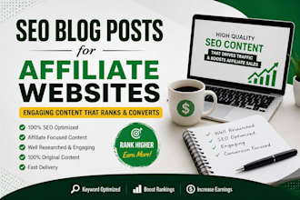 write SEO blog posts for affiliate websites