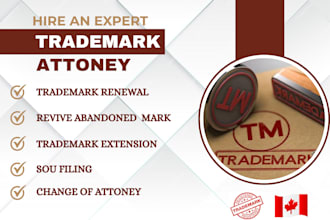 prepare trademark statement of use, trademark renewal or extension